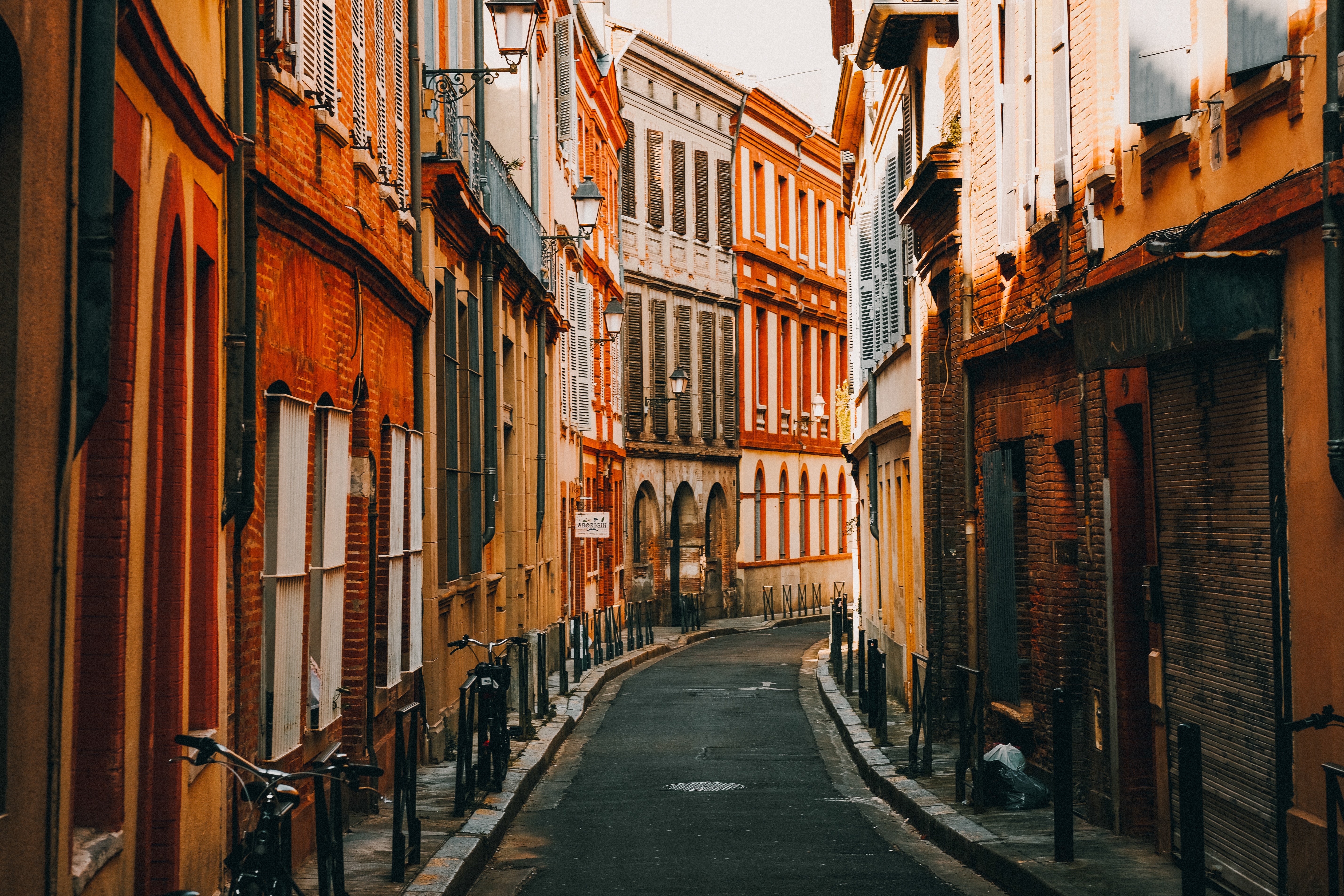 straat in toulouse frankrijk