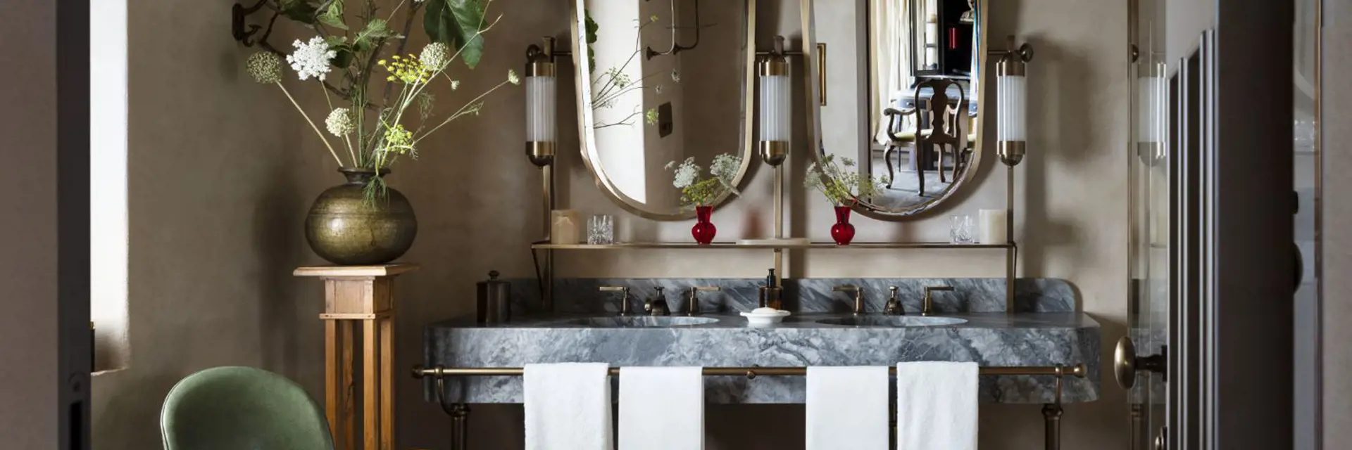 castello di reschio badkamer