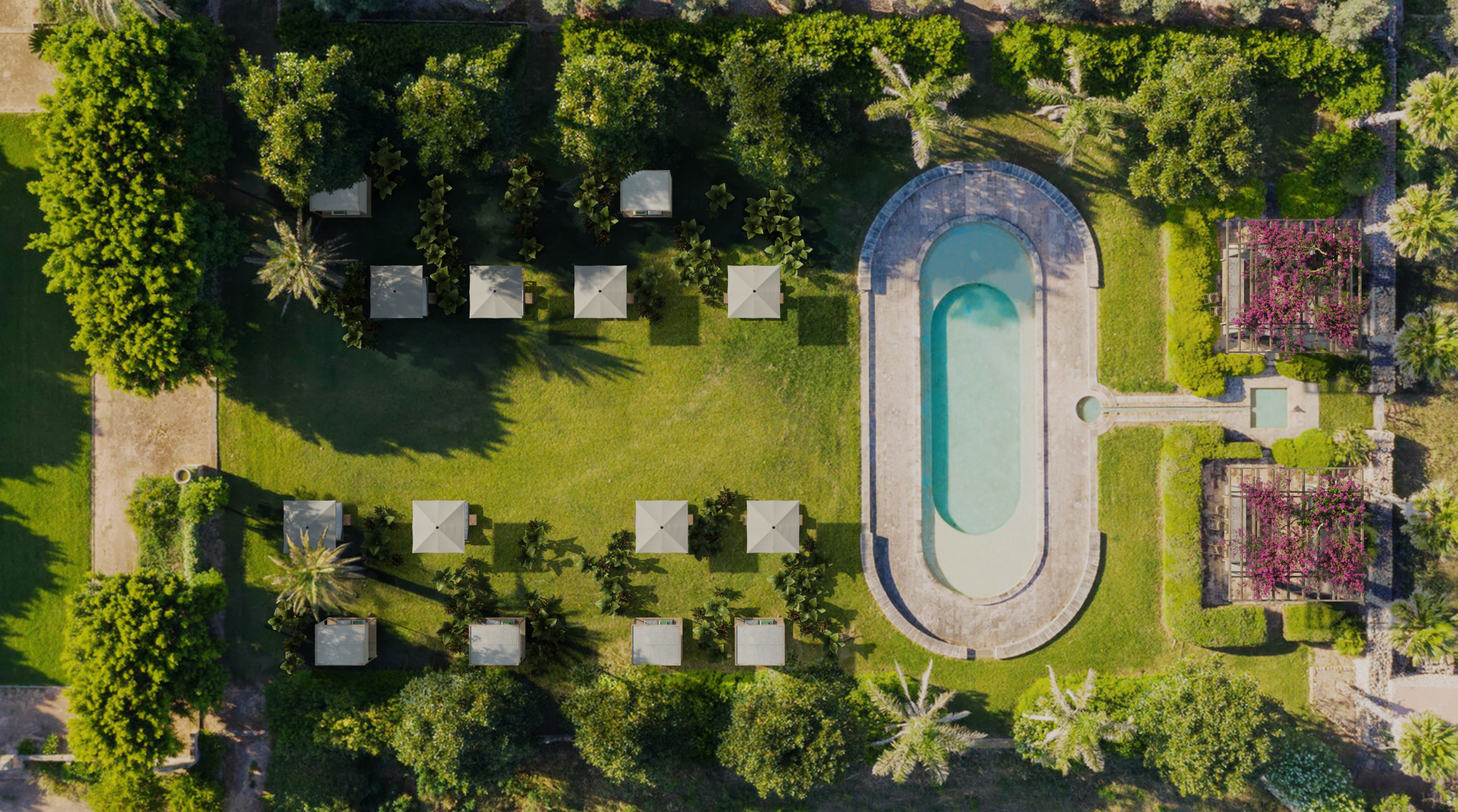 6 son vell aereal view pool 1