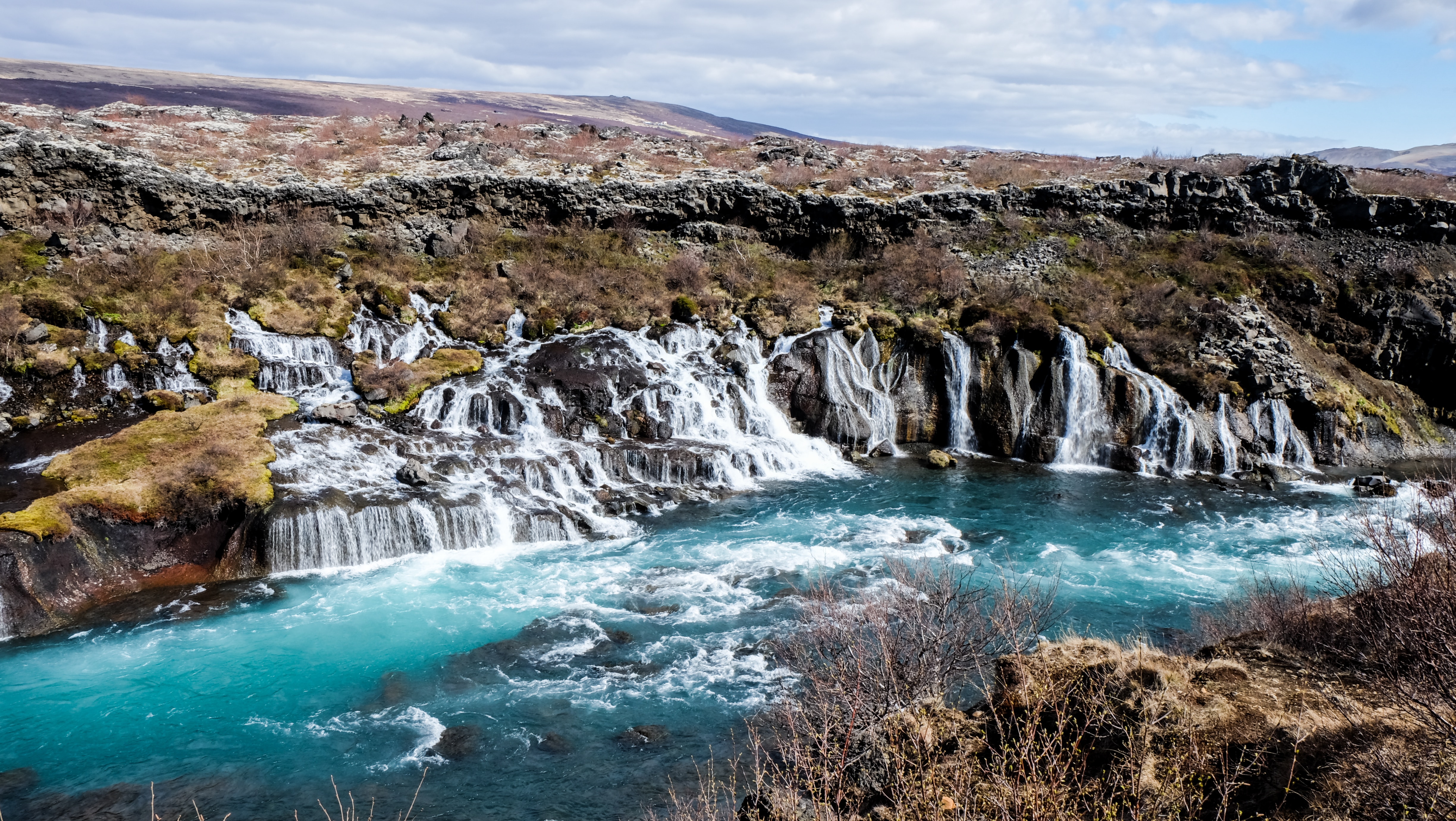 hraunfossar waterfall 1