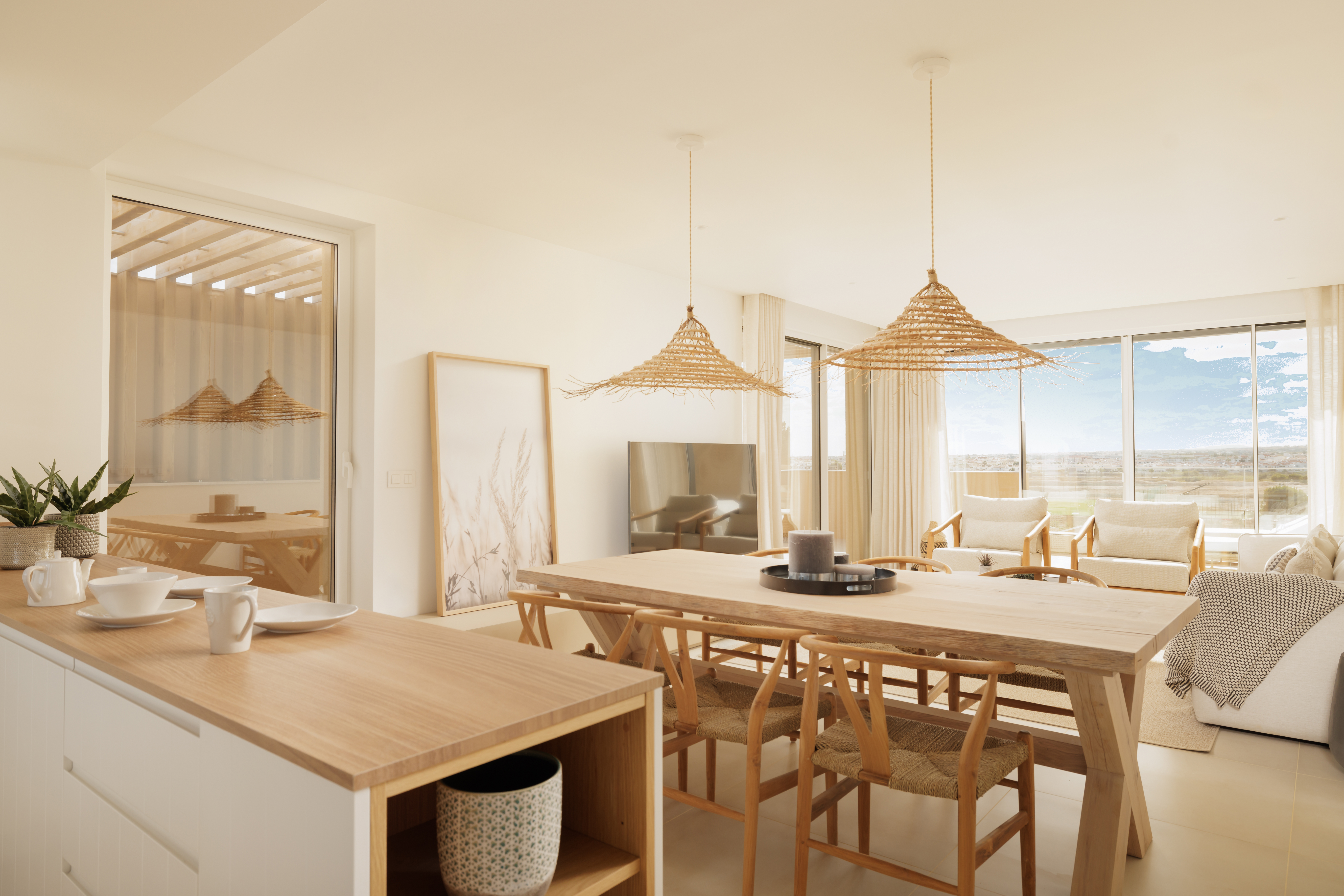 21 three bedroom apt kitchen and living room