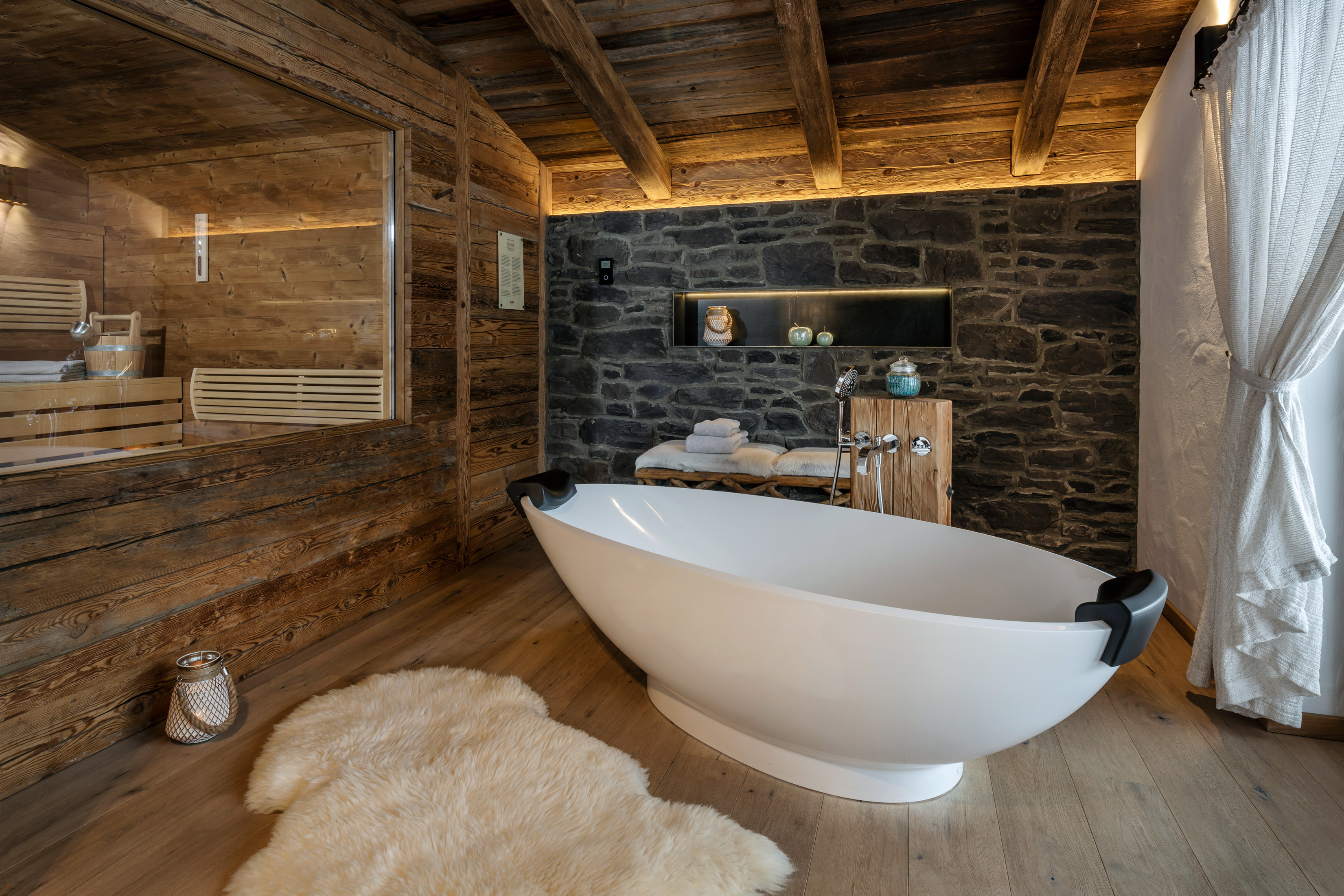 chalet mit sauna