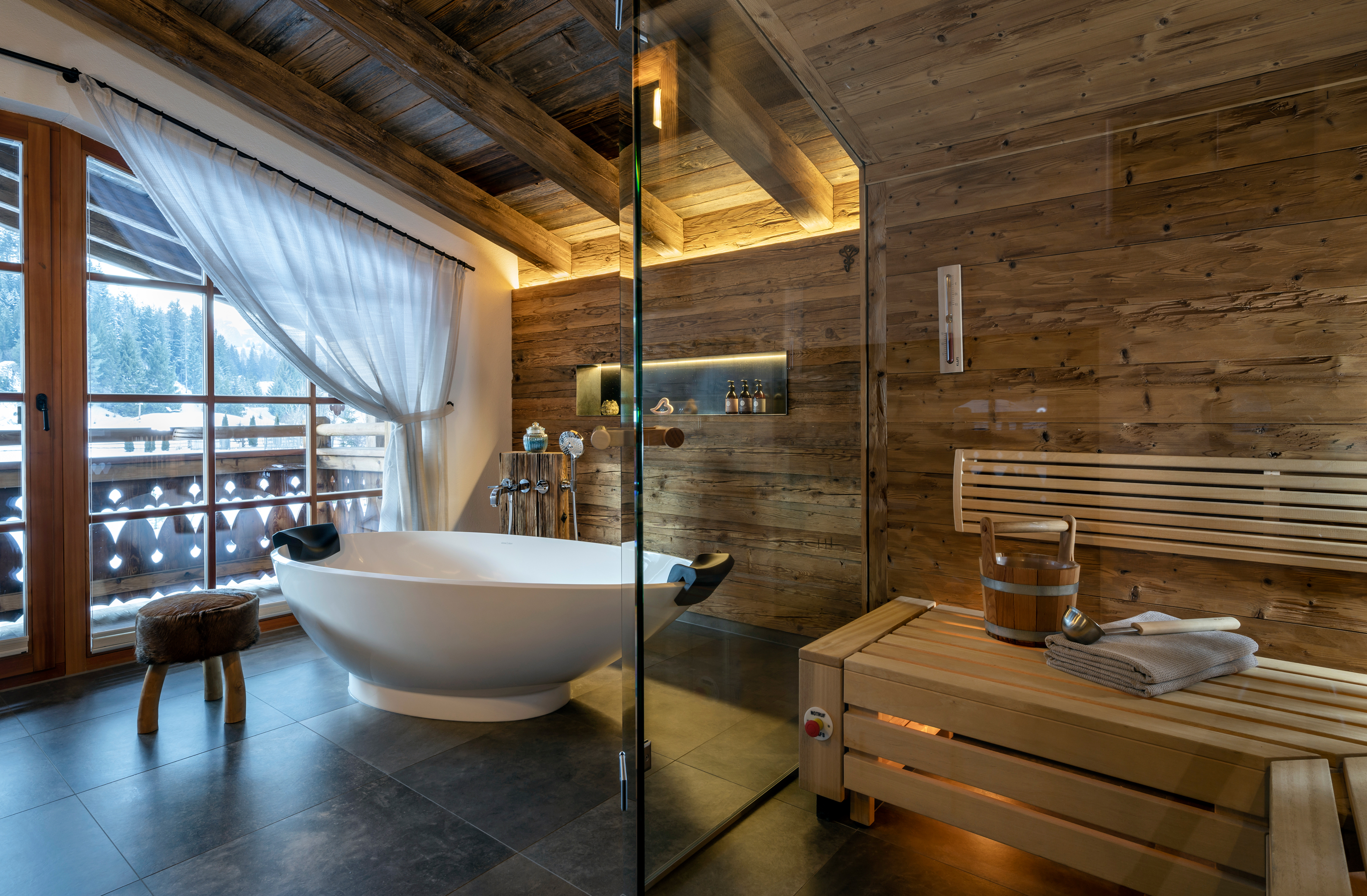 chalet mit wellnessausstattung