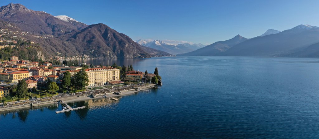 aerial view from the lake