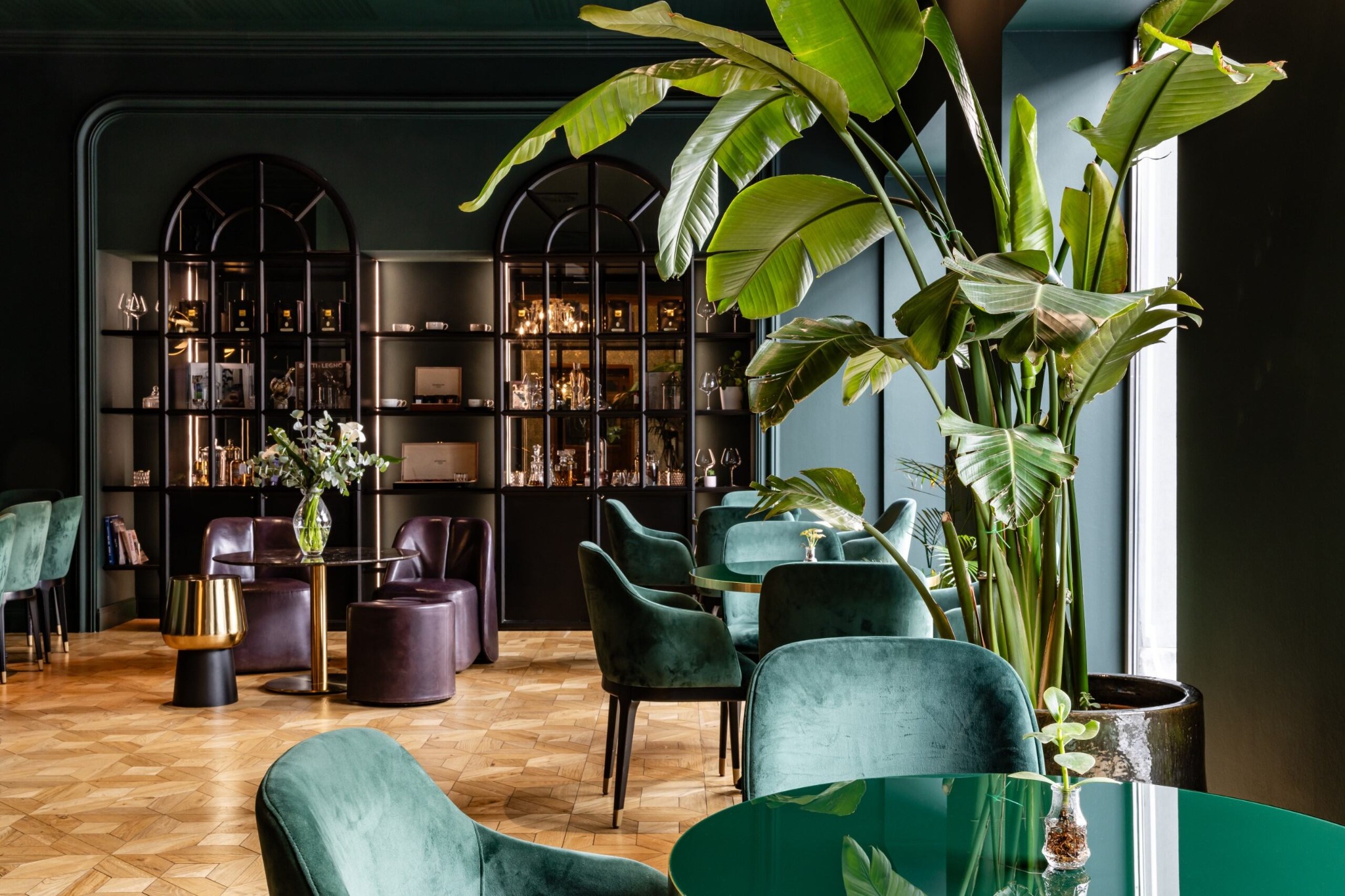 continental trieste lounge met planten caractere