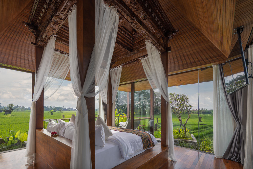 3 prestige pool villa paddy view bedroom