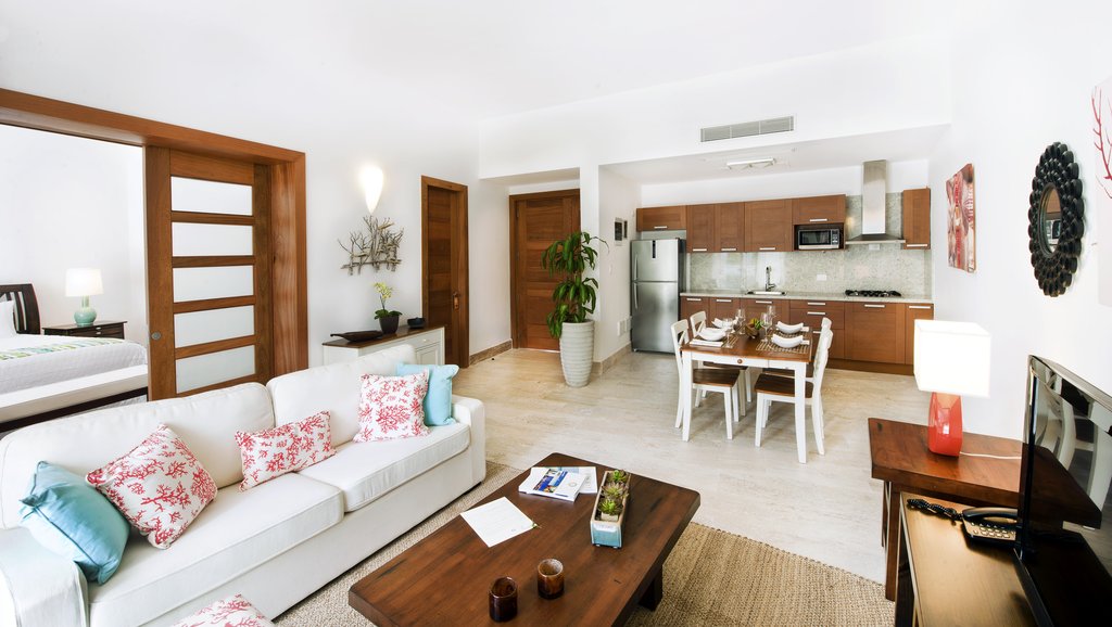 17 two bedroom suite living area