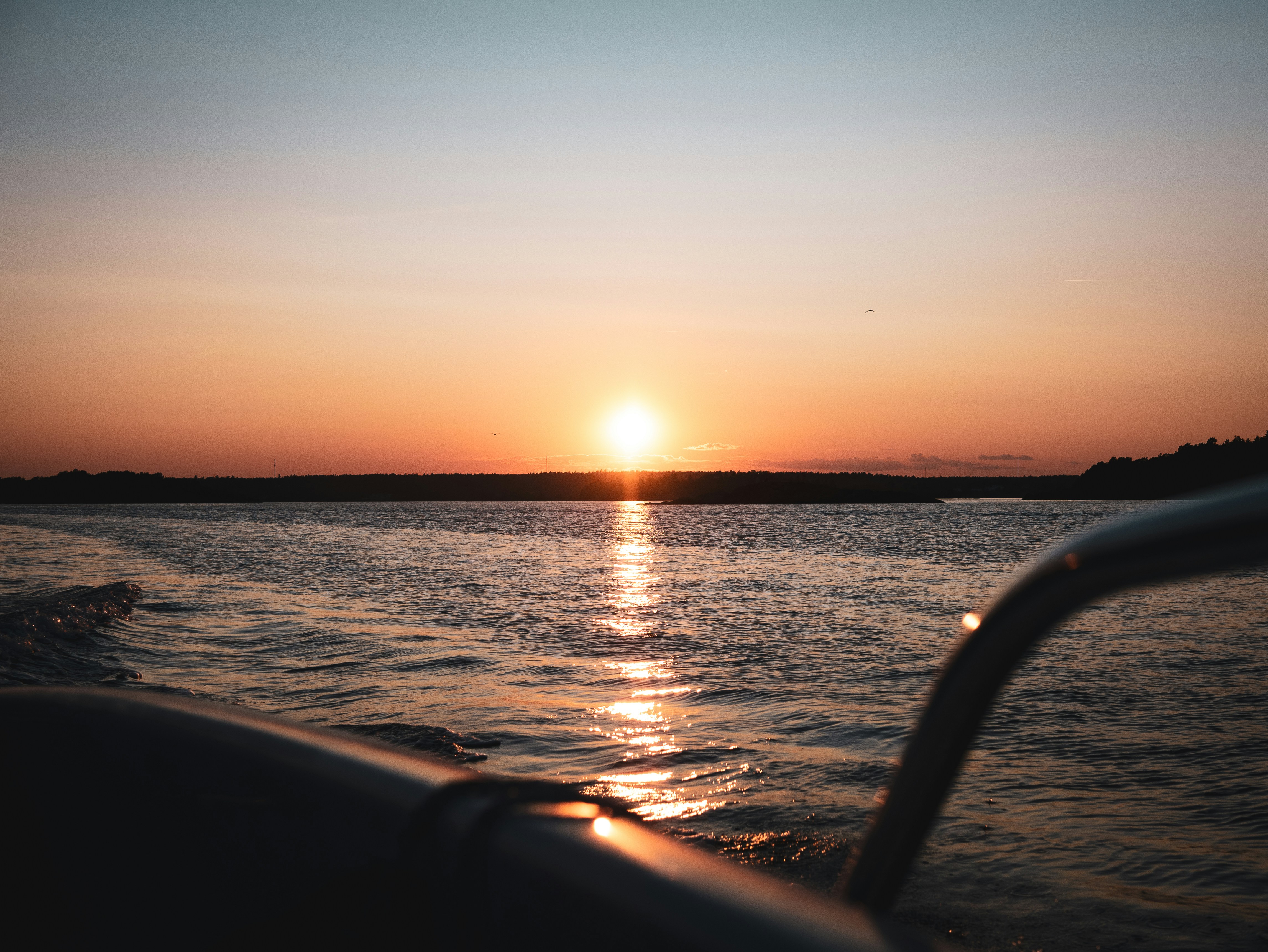 sunset in the blekinge archipelago