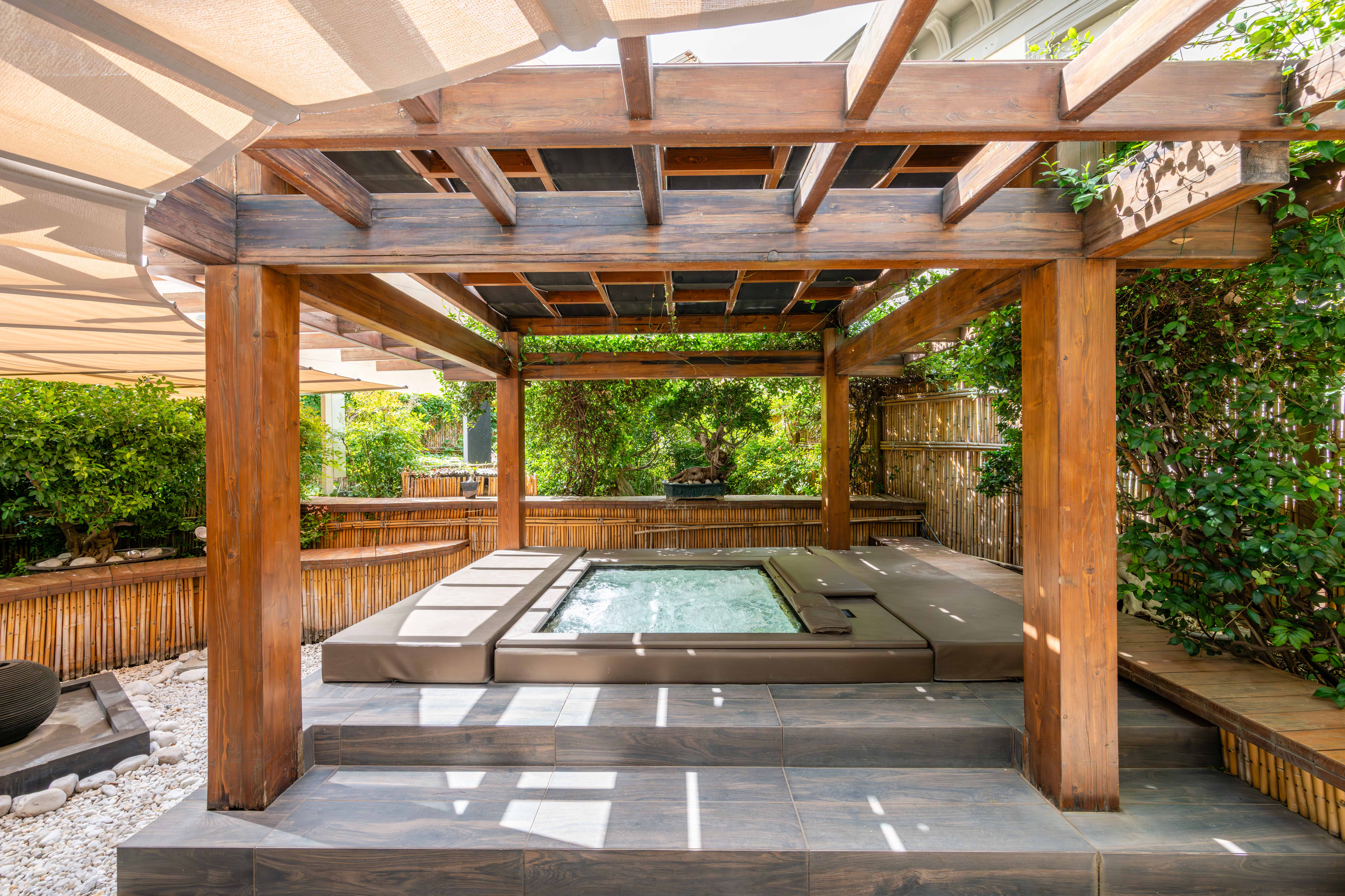 two bedroom suite with zen garden