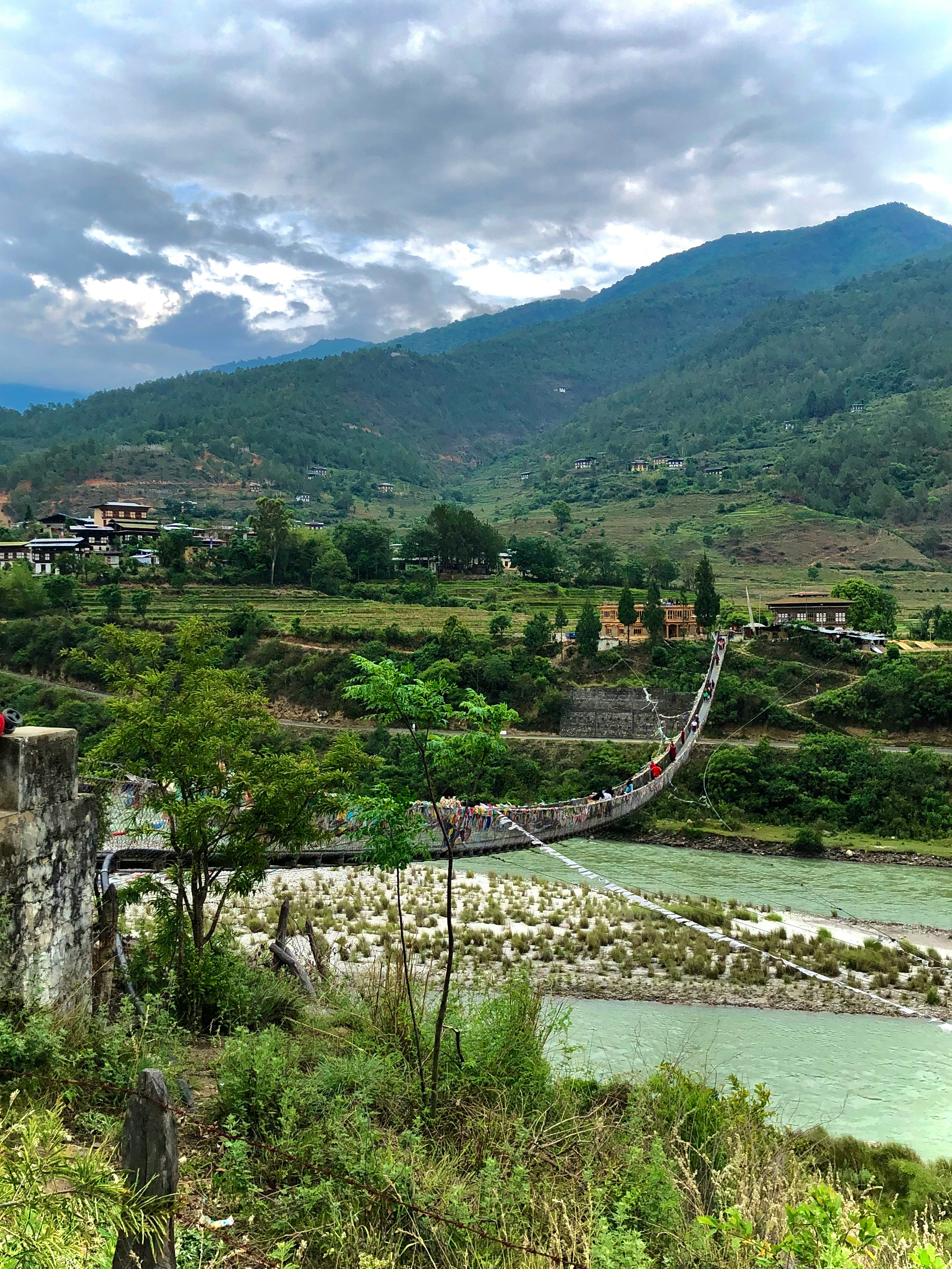 suspension bridge of bhutan punakha bhutan