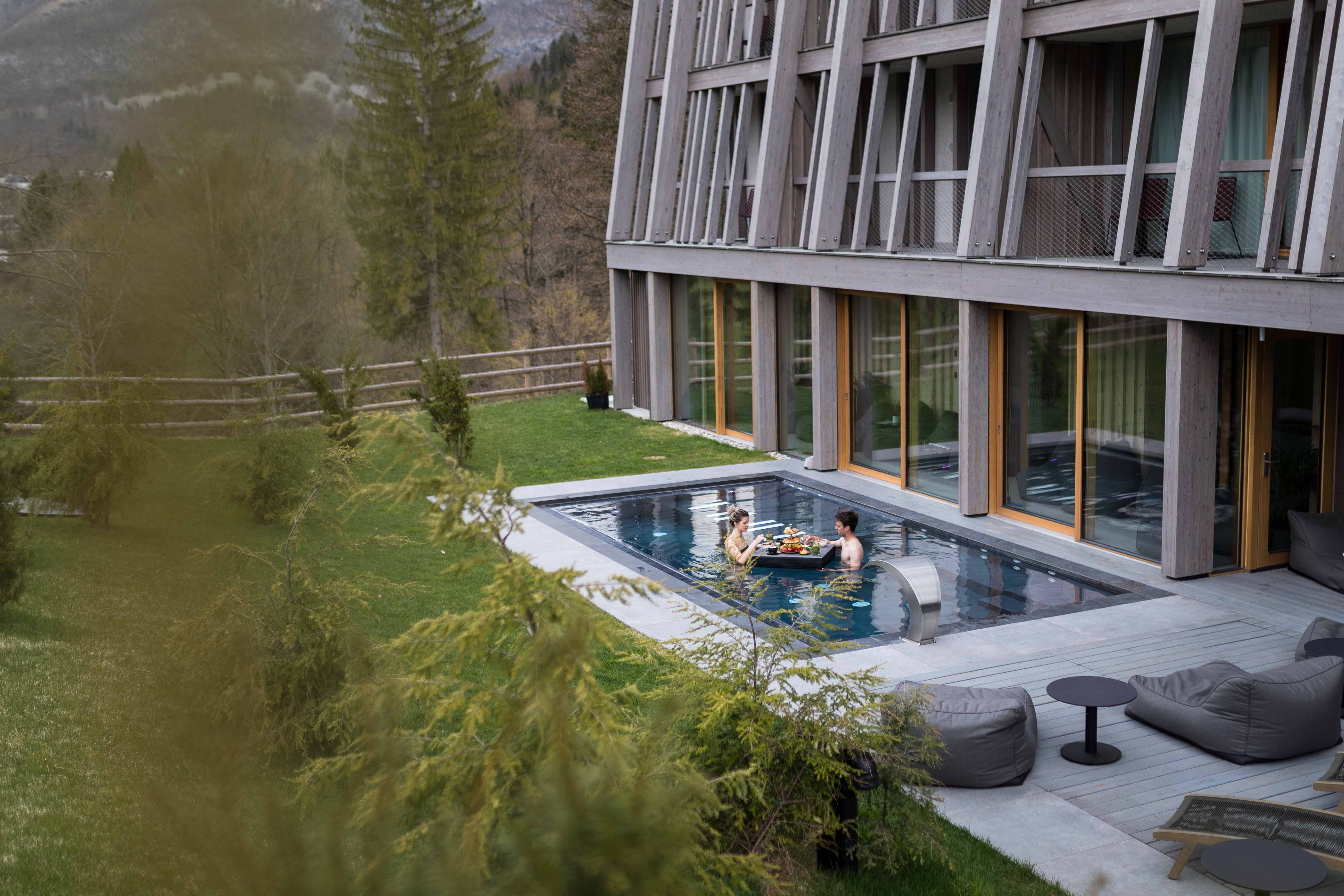 hotelbohinj wellness outdoor pool photo woodzsocial