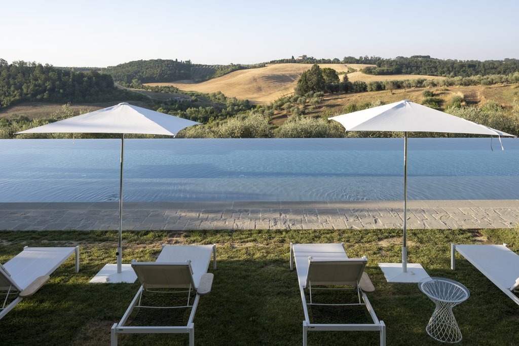 infinity pool with view