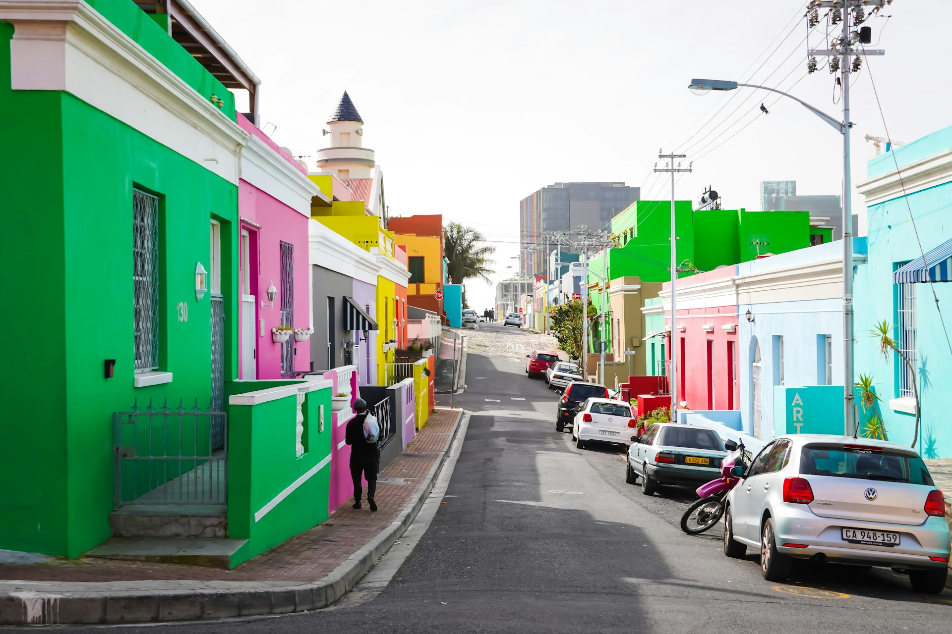 kaapstad kleurrijke straat