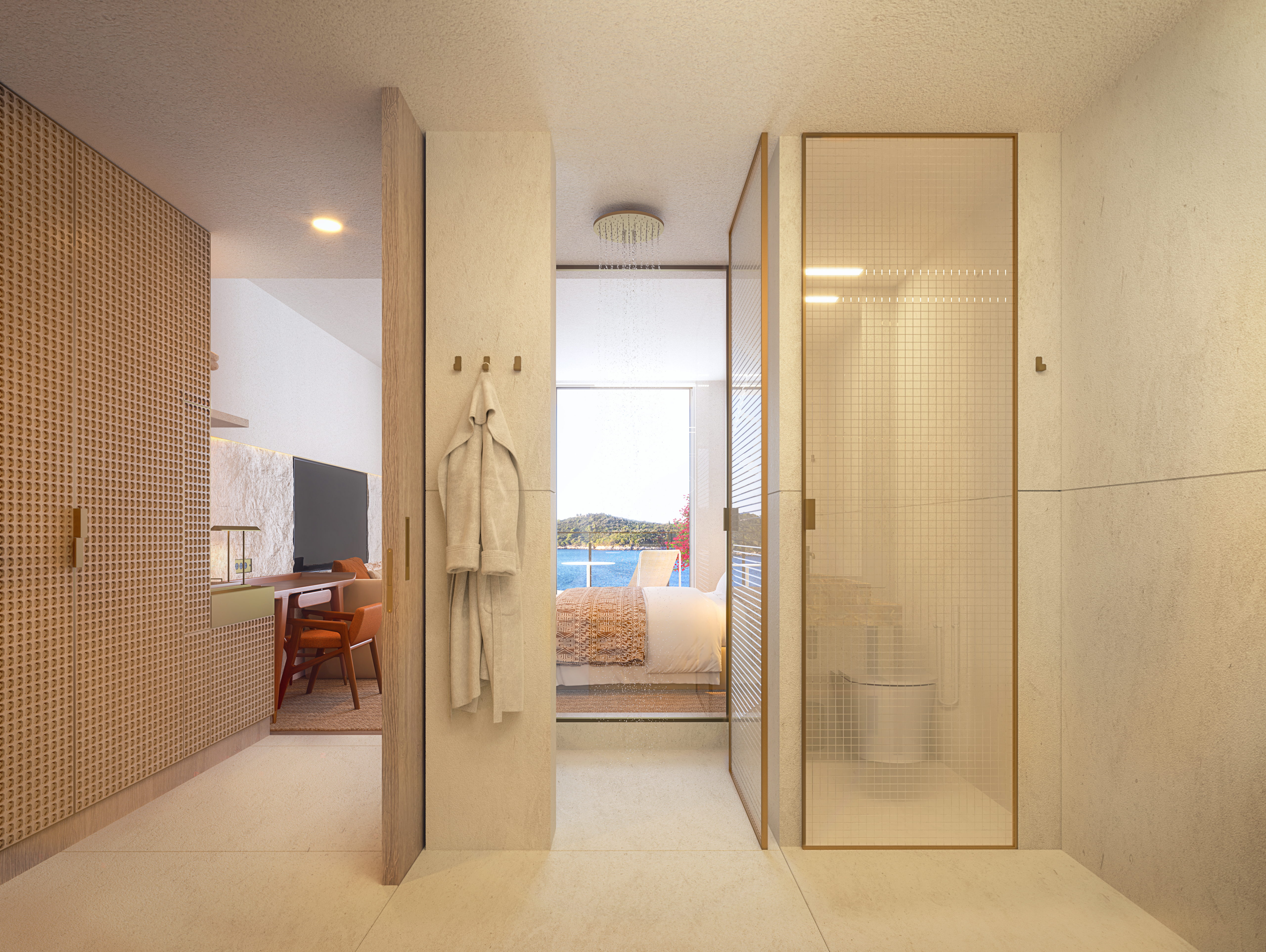 1b superior sea view room bathroom