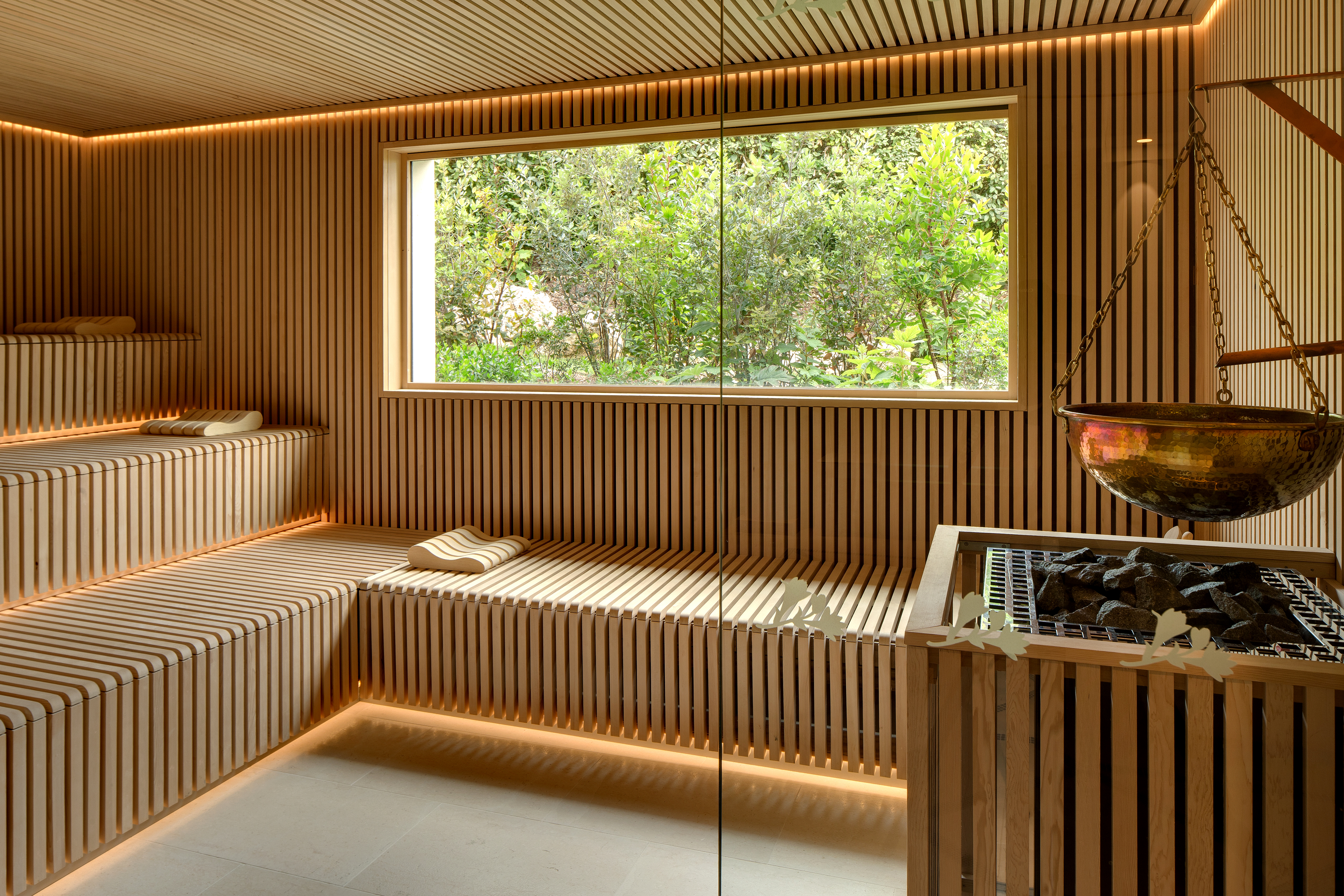 spa sauna aux herbes