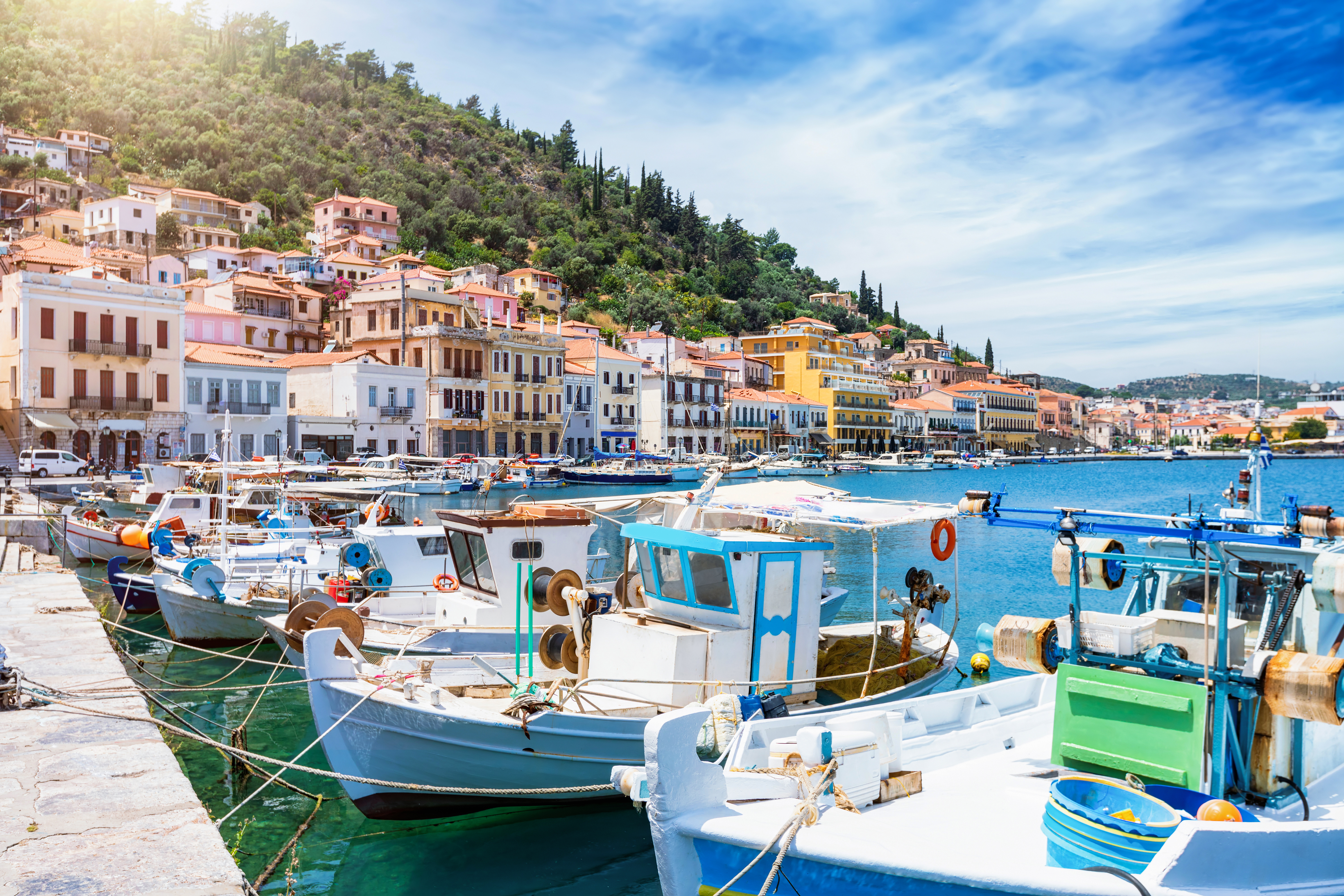 Landschappen en iconsiche sites van de Peloponnesos