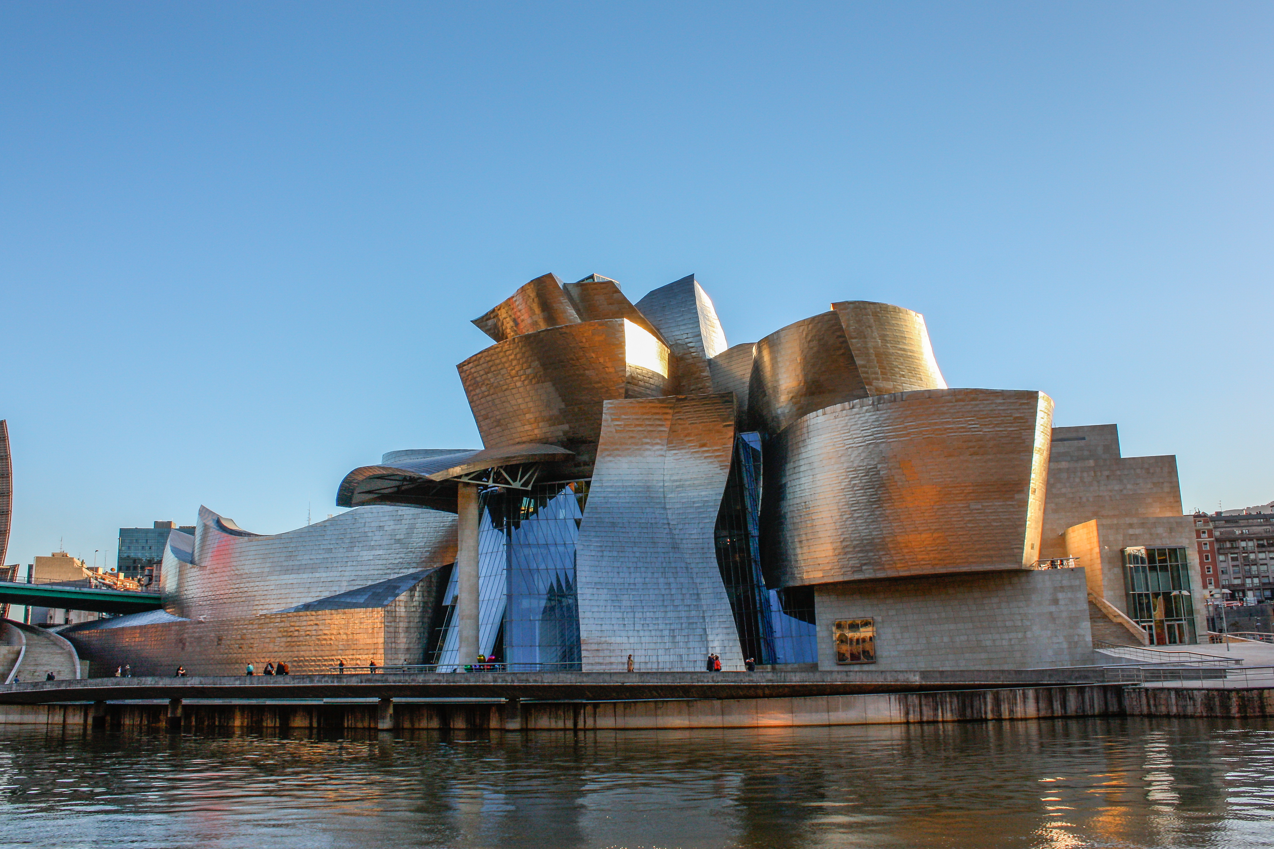 view of the guggenheim museum in bilbao spain