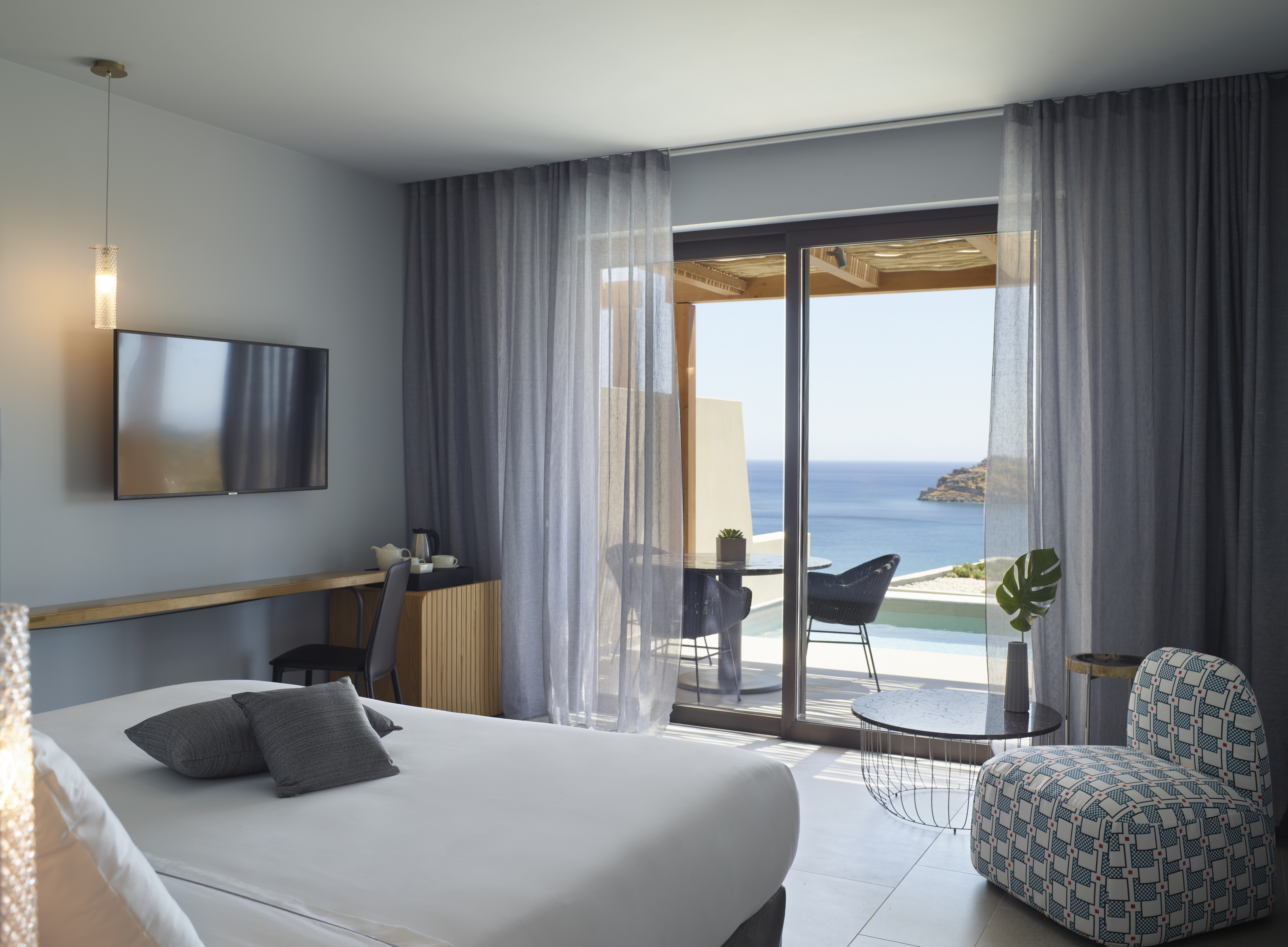 cayo duplex family room private pool sea view 14