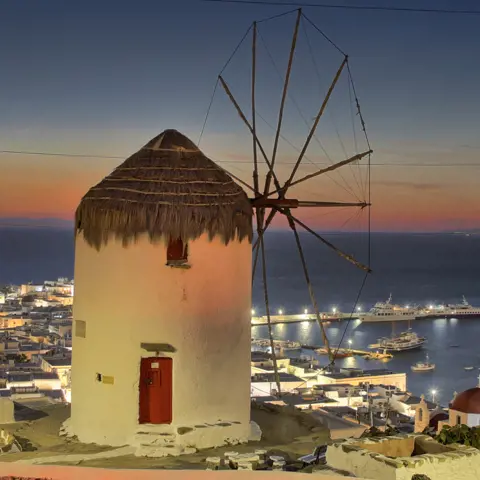 Geniet van de herfstzon in Mykonos