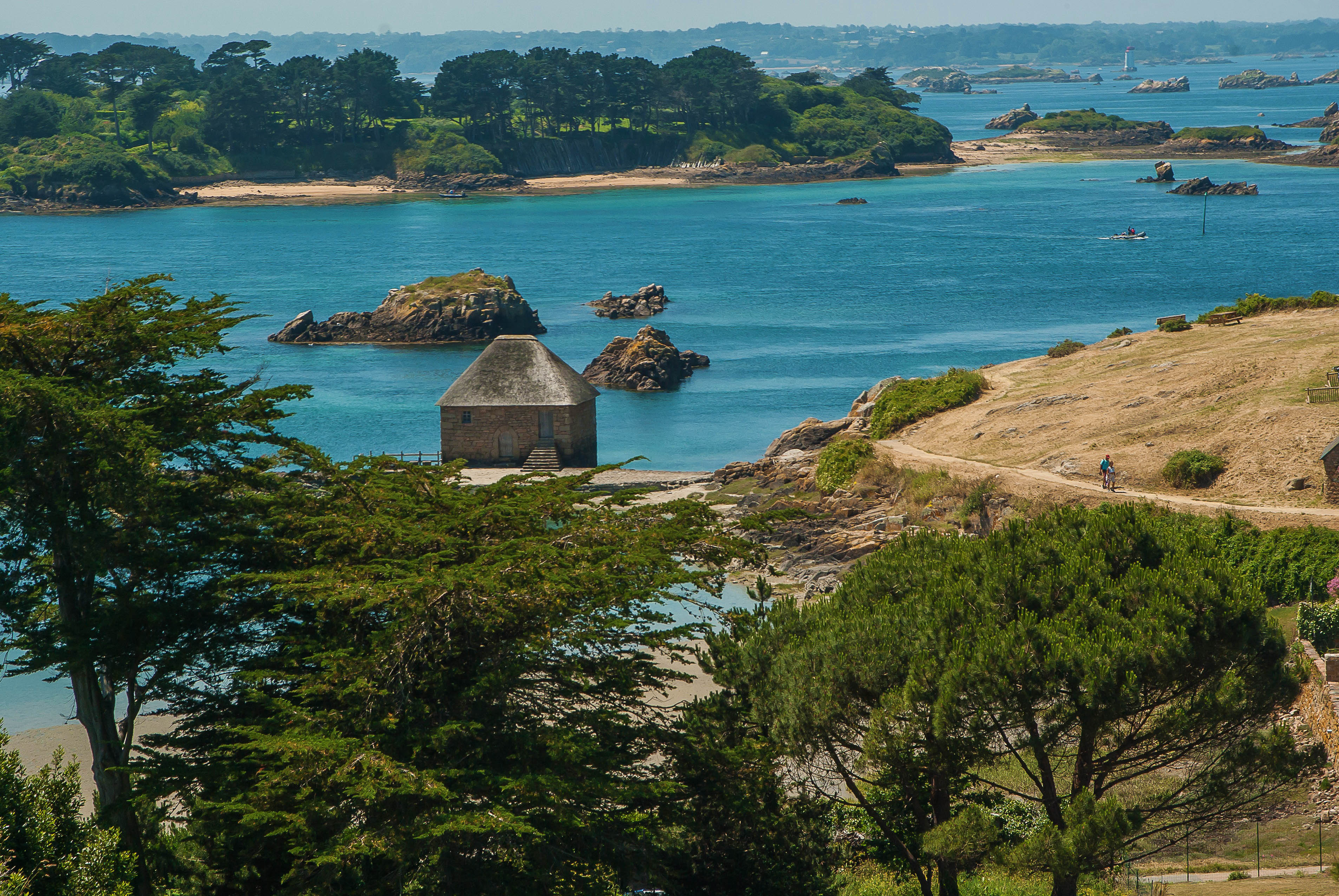 bretagne uitzicht kustlijn
